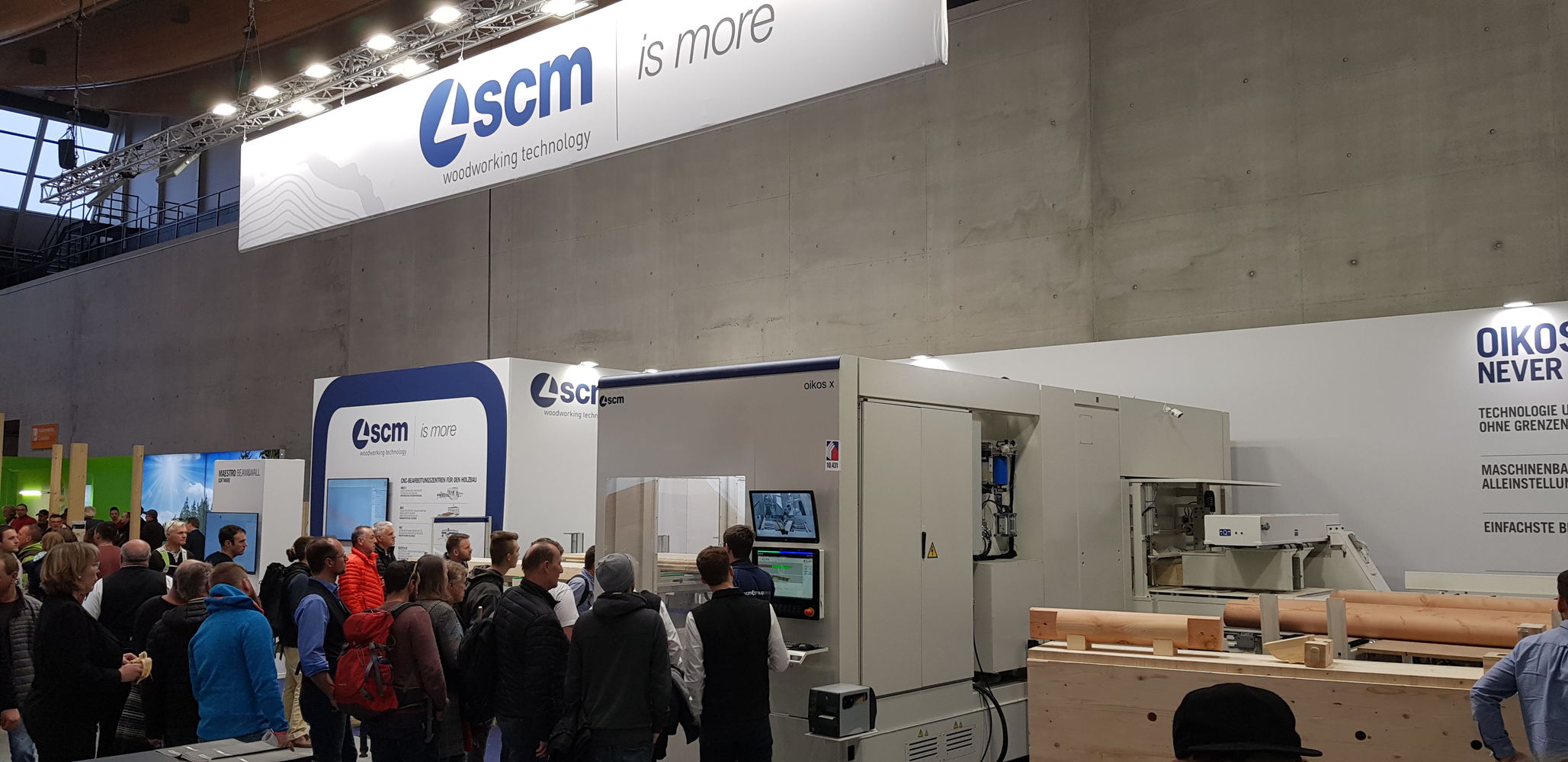 Dach+Holz continues with an excellent attendance at the SCM stand 